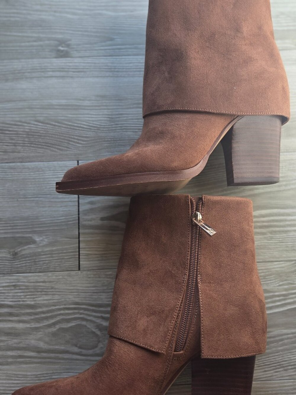 Brown western booties womens 7